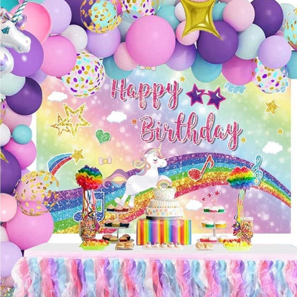 Happy birthday Back Drop- 8 x 3 feet-